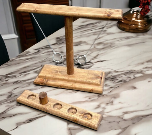 Tabletop Hook and Ring Game w/Shot Ladder